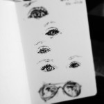 Eyes, ink doodles