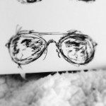 Sunglasses at Night, ink doodle