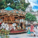 Carousel, 11×14 pastel on board