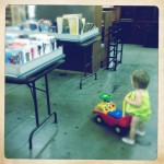 Baby thrift shopper, original photography