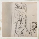 Dinosaur & Hubby sketch