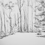 Snow, ink sketch