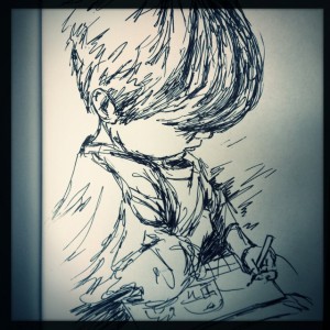 Dream Sketcher, ink doodle