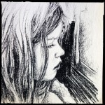 Daughter, charcoal sketch