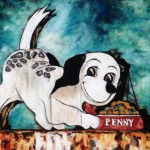 Penny, 11×12 pastel on card