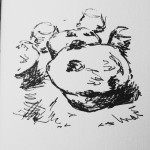 Blueberry Muffins, ink doodle