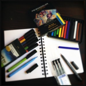Traveling Doodle Supplies