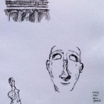 British Museum, ink doodles