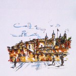 Tower of London, marker & ink doodle