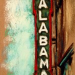Alabama Theatre, 5×7 pastel, $85 framed