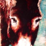 Donkey, 7.5×15 pastel