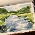 River, watercolor