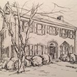 Family home, 11×14 graphite on card